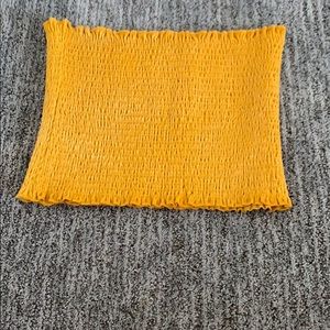 yellow hollister tube top